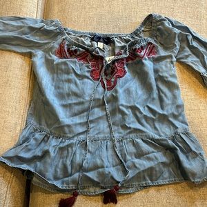 Denim top